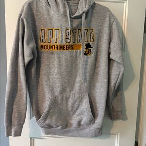 App State Mountaineers Gray Sweatshirt Hoodie